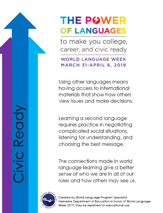 World Language Week Posters and Social Posts Nebraska Department of